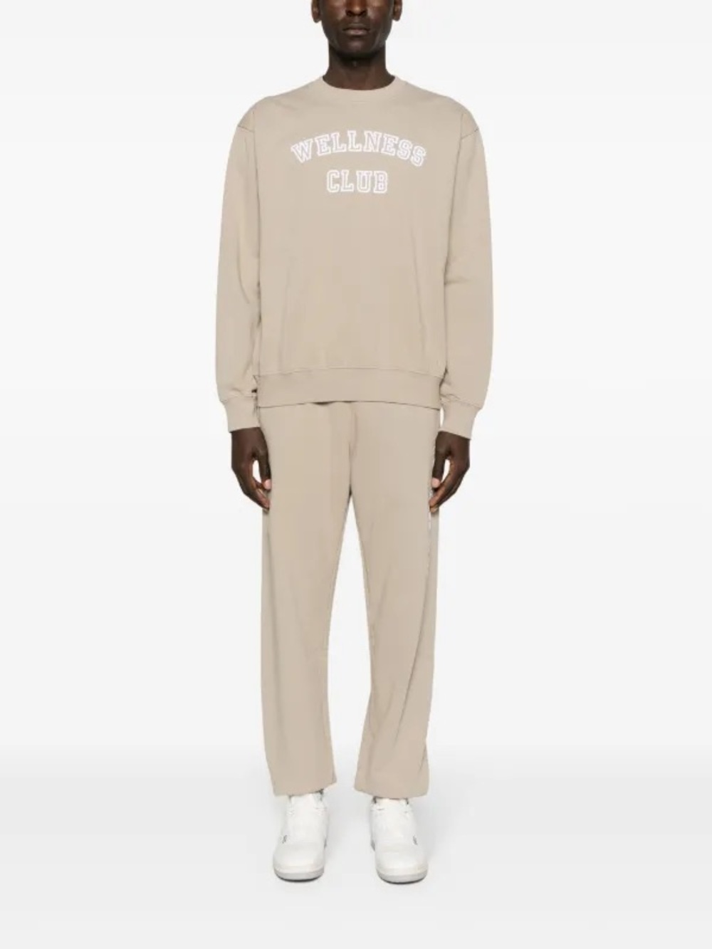 Sporty & Rich Wellness Club Crewneck Cotton Track Pants